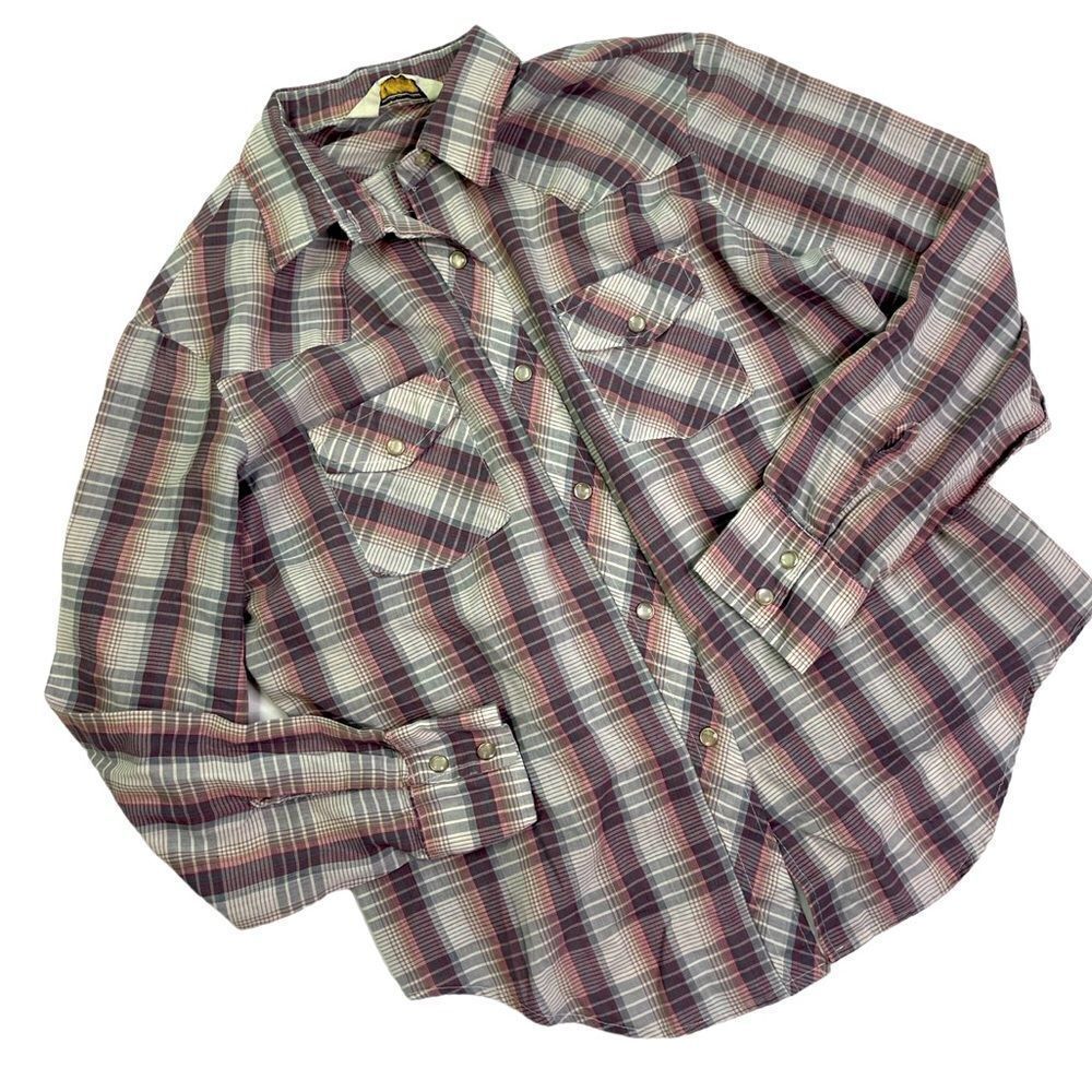 Vintage Western Wear Snap Button Down Shirt
